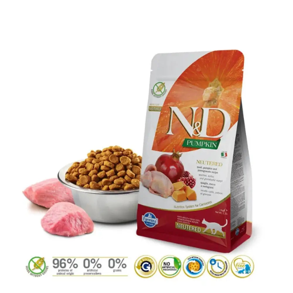 N&D Pumpkin Tahılsız Kısırlaştırılmış Yetişkin Kedi Maması
