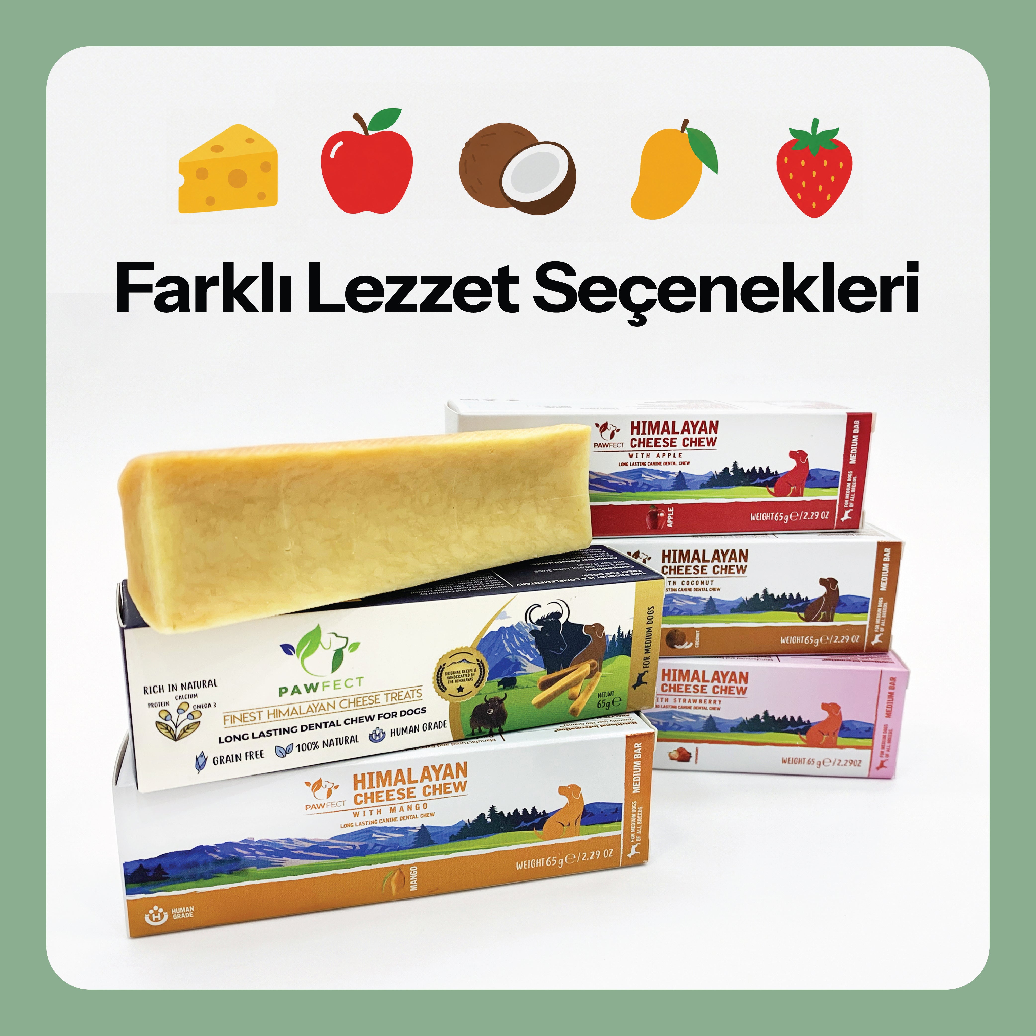 Pawfect Finest Himalayan Cheese Peynir Köpek Ödülü, 65g