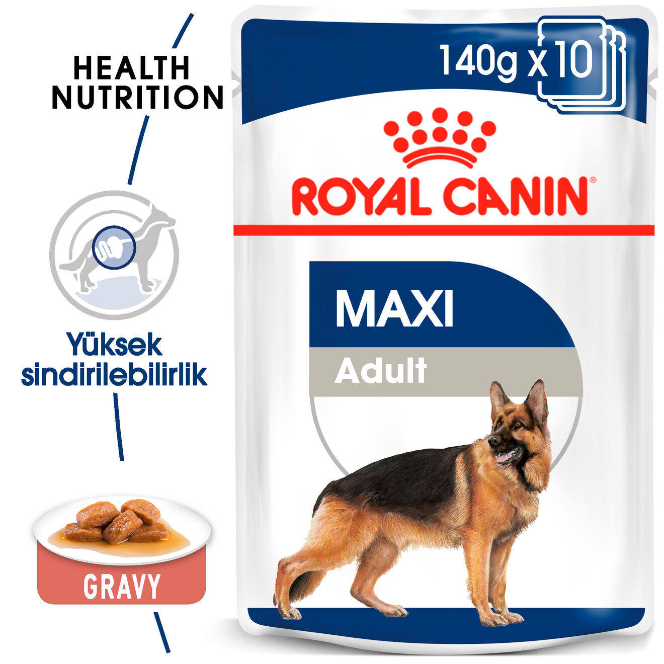 Royal Canin Maxi Adult Büyük Yetişkin Köpek Yaş Maması, 140g